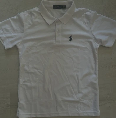Polo Ralph Lauren Herren Polo weiß M Kurzarm Piqué besticktes Logo Golf - Bild 1 von 2