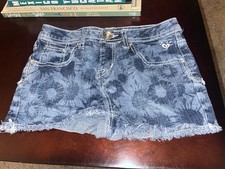 Girls Floral Jean Shorts by Justice Size 10