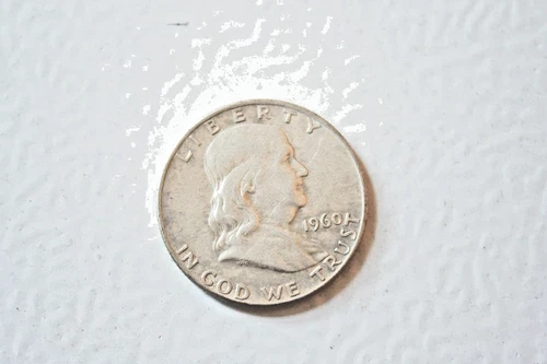 1960 Benjamin Franklin Silver Half Dollar Mint Mark D