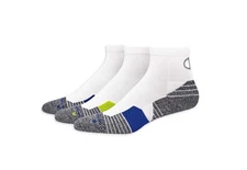 Champion 3 Pairs Double Dry Ankle, Compression Arch  Socks Men's 6-12