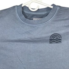 Goodfellow  Co Mens Crewneck Sweatshirt Blue Cotton Size M Pullover Long Sleeve