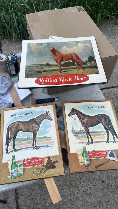 Rolling Rock Beer Signs Horses
