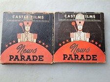 TWO 8mm Castle Films - News Parade - Events of 1939 1941