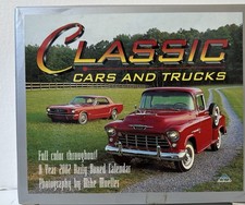 Rare Vintage Desk Calendar of Classic American Cars and Trucks for year 2002 NEW