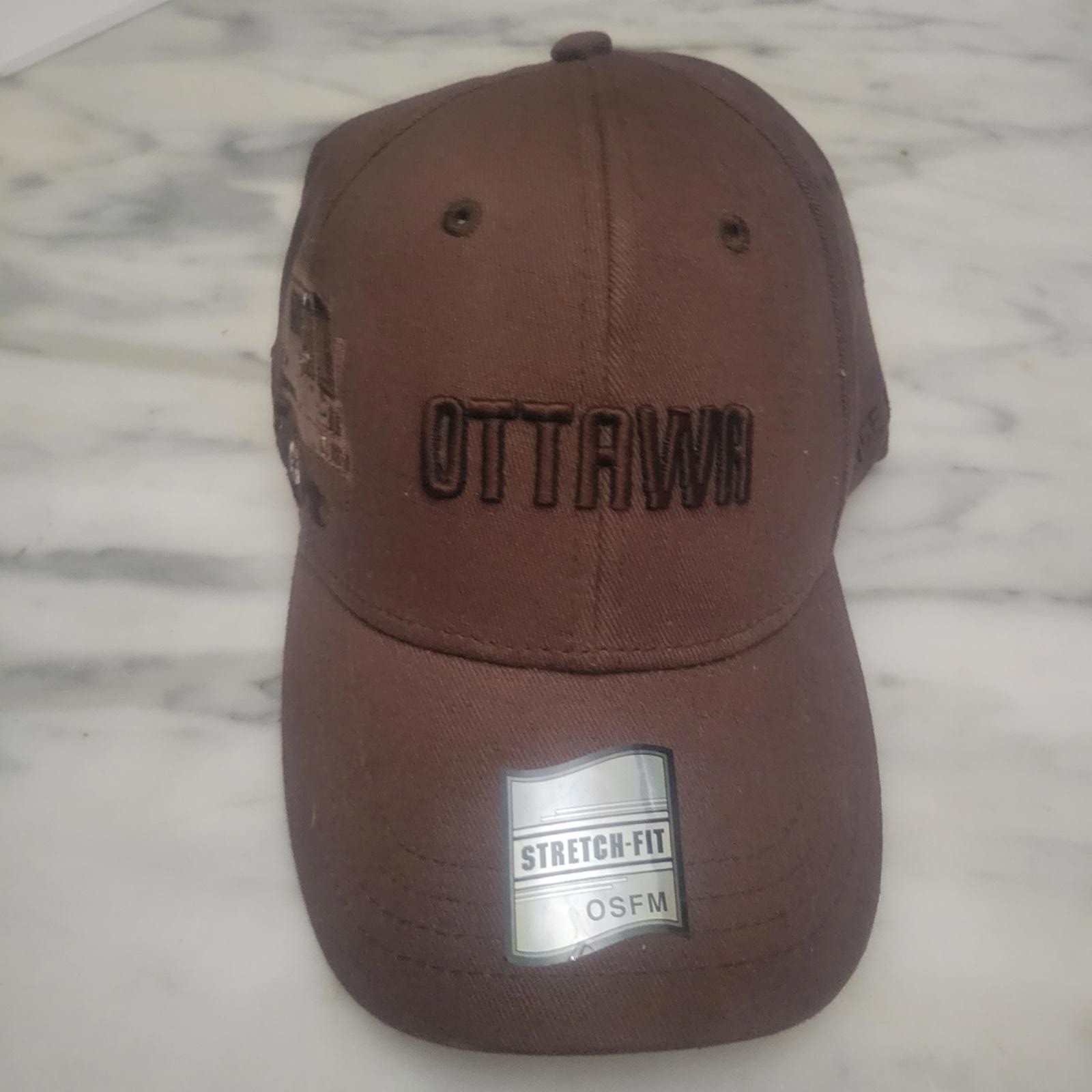 Ottawa Hat Brown Adjustable Strapback Cap Logo - image 1
