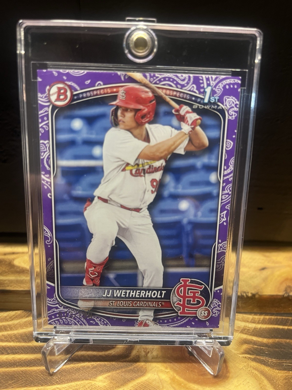 2025 Bowman - Prospects JJ Wetherholt #BP-22 Purple Pattern /199 (RC)