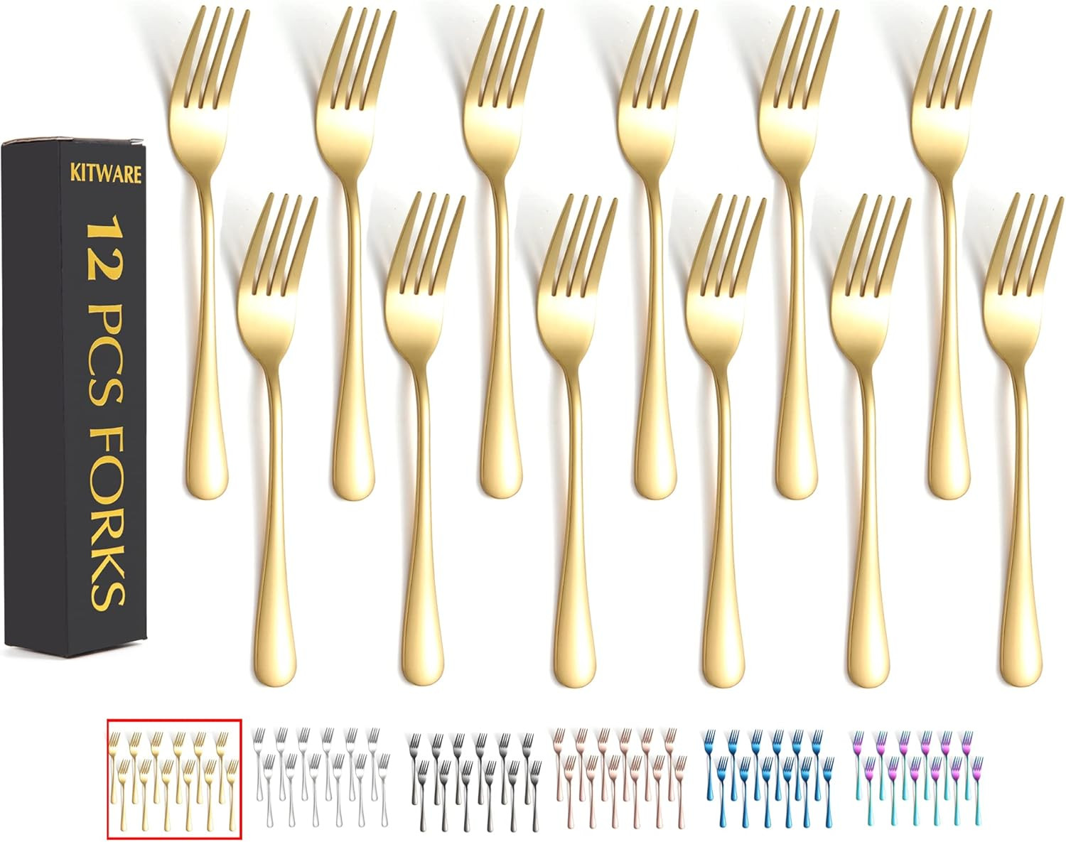 Set, Stainless Steel Flatware Utensils, Home & Kitche