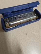 Vintage Hohner Blues Harp MS Harmonica Germany 10 Hole Used Nice Shape Clean.