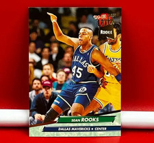 1993 Fleer Ultra Rookie Collector Basketball Trading Card Mavericks Sean Rooks. rookie card picture