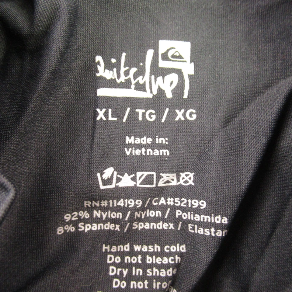 Camisa Quiksilver masculina manga curta casual gola redonda GG leve preta - Imagem 4 de 4