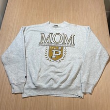 Vintage JanSport Purdue University Mom Sweatshirt XL Gray Made in USA Crewneck