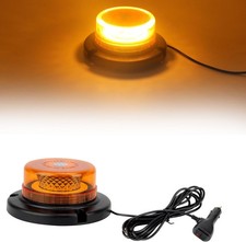 Amber Beacon Strobe Lights, 16 Flashing Modes 48 LED Warning Safety Lights with