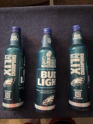 Philadelphia Eagles Super Bowl LIX 59 Champions Empty Bud Light Beer ...
