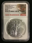 2020 (S) SILVER EAGLE NGC MS70 ER STRUCK AT SAN FRANCISCO EMERGENCY PRODUCTION