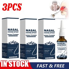 3X Iodine Nasal Spray,NasalIodine   NasalsCleanse Refreshes Your NasalsPassages