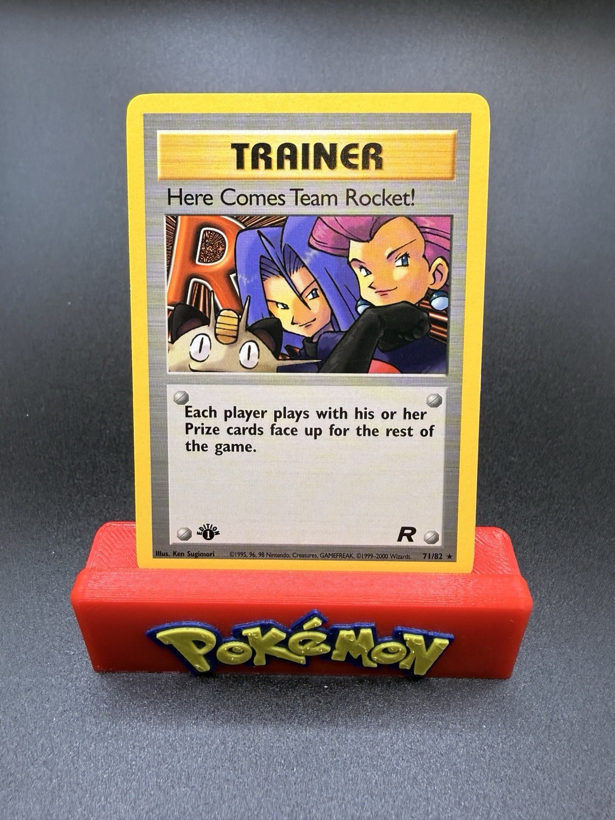 1st Edition Here Comes Team Rocket 71/82 Team Rocket Pokemon Card Rare Near Mint