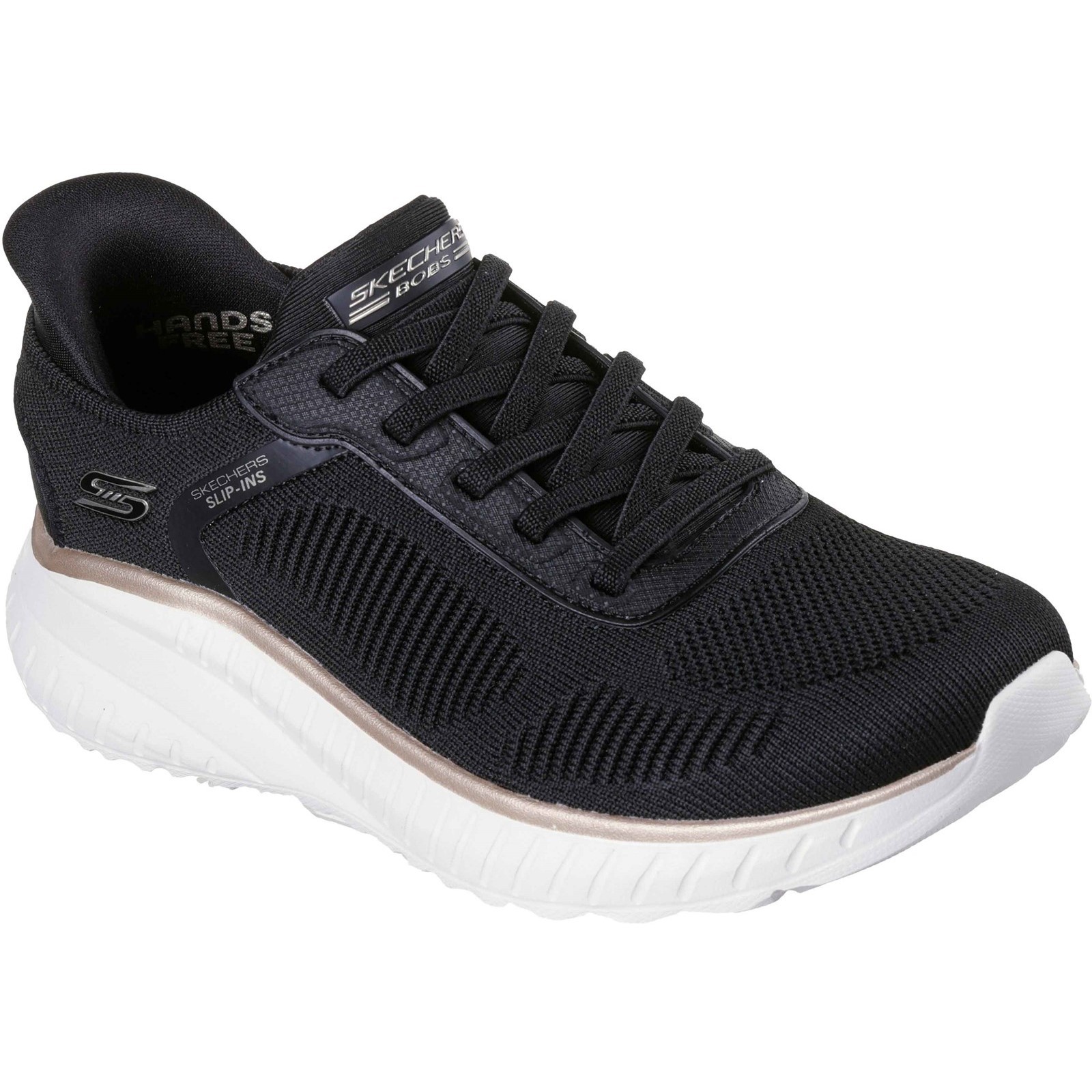 Skechers Ladies BOBS Sport Squad Chaos Slip-Ins Trainers Memory Foam