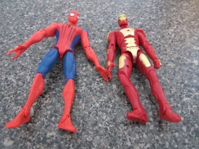 Spider-man/Iron Man Action Figures- Plastic - Hasbro - Marvel -5''