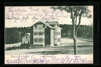 Ansichtskarte Oberhof i. Thür. Wald, Hotel-Pension Villa Augusta 1907 