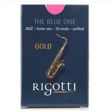 RG.JST-3.5M Rigotti Tenor Saxophone Reed, Gold Jazz Cut, 3.5 Medium, 10-pack