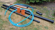 3m Soil Pipe 110mm Black + Various Pipe Offcuts Job Lot See Photos