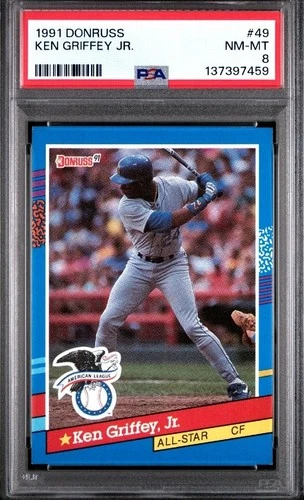 1991 Donruss Ken Griffey Jr. #40 PSA 8 NM