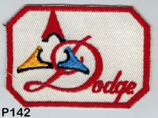VINTAGE 60's DODGE LOGO PATCH MOPAR HEMI GASSER Rat Rod~ Hot Rod NOS 1960's