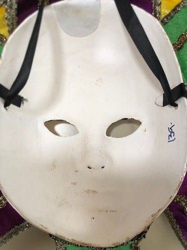 FABULOUS 22" Large Venetian Jester Carnival Masquerade Mask / Wall Art - Picture 5 of 5