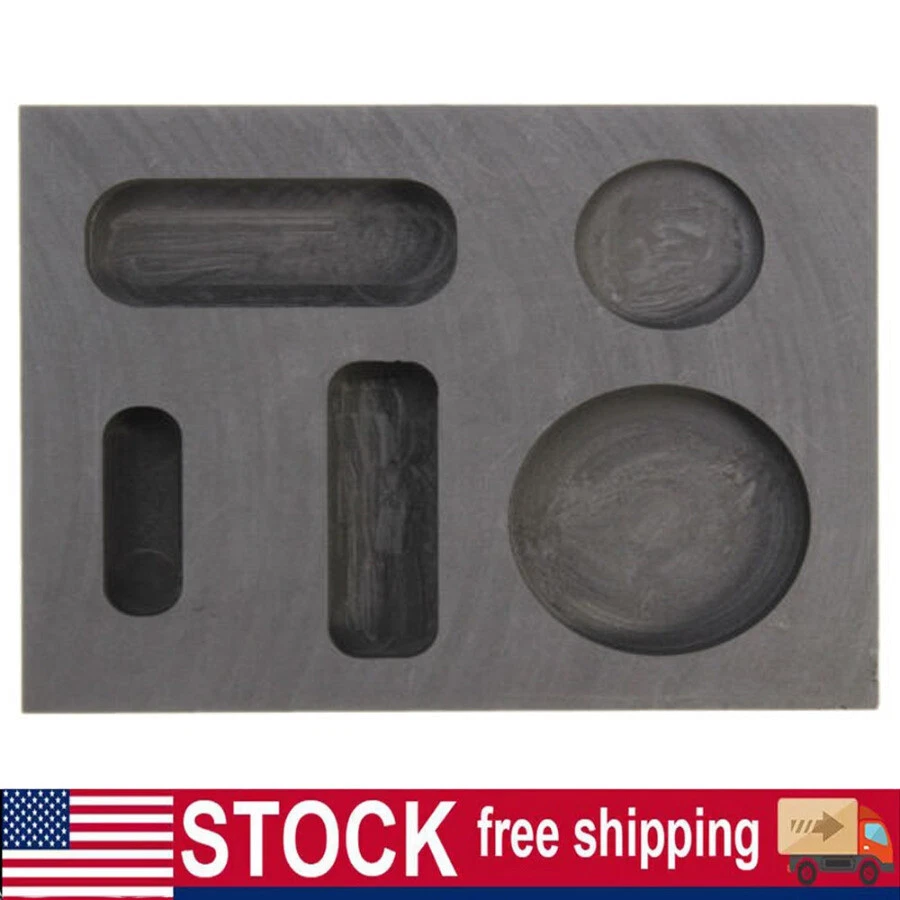 Graphite Ingot Casting Mold Combo Mold for Melting Refining Gold Silver Copper - Image 3 of 4