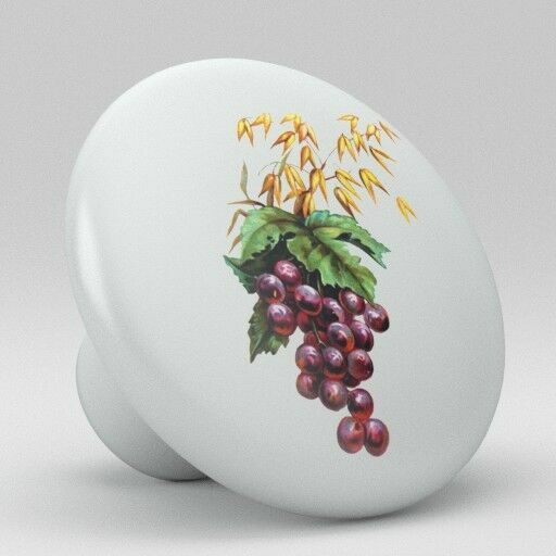 Antique Grapes Vine Wine Ceramic Knobs Kitchen Drawer Closet