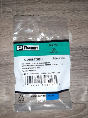 Panduit Mini-Com CJ688TGBU  RJ45 Cat 6  (6 stuck)