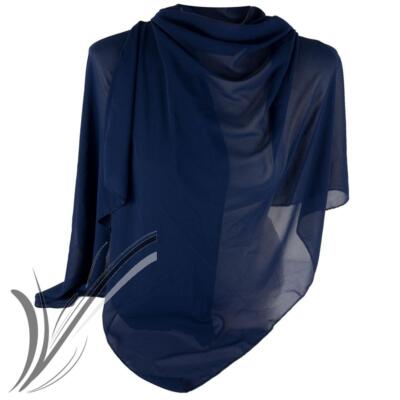 Stola blu donna elegante cerimonia coprispalle scialle da sera