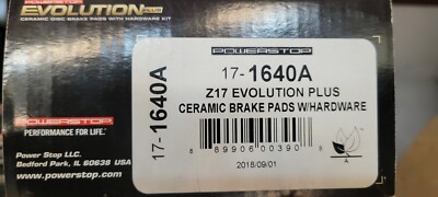 Power Stop 17-1640A Evolution Plus Z17 Front Ceramic Disc Brake Pad Set