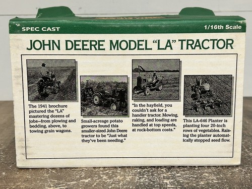 SpecCast 1/16 John Deere 1941-1946 Model LA Tractor Box Box Only No Tractor - Picture 6 of 19