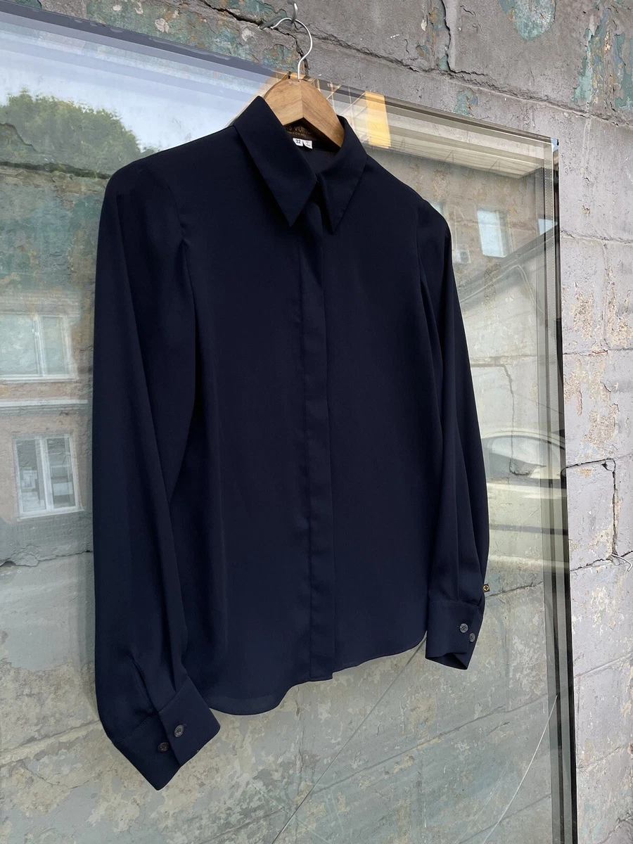 Louis Vuitton, Shirts, Mens Louis Vuitton Uniform Cotton Long Sleeve  Button Up Black Shirt Size 4