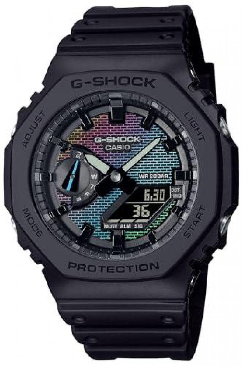CASIO G-SHOCK GA-2100RW-1AJF Rainbow Brick Wall Analog Digital  
