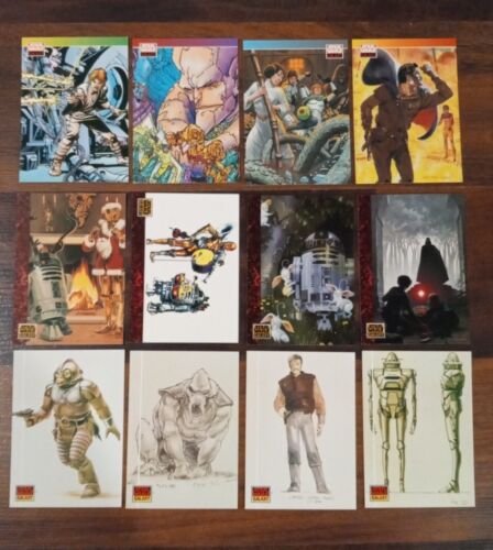 12 Lot 1993 Topps Star Wars Galaxy Series 1 Cards Mint  - Picture 1 of 6
