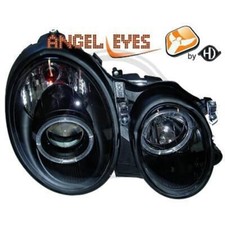 Scheinwerfer Set Passend f&uuml;r Mercedes CLK W208 97-02 Klarglas/Schwarz