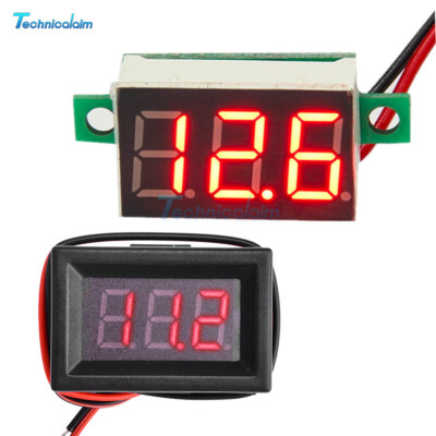 0.36'' 2-wire Digital Voltmeter DC4-30V Voltage Panel Meter with/Without Shell