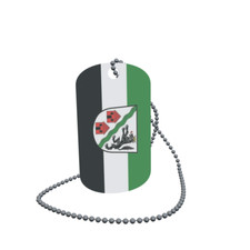 Dog Tag Flag Kronburg Dog Tag Aluminium 30 x 50mm