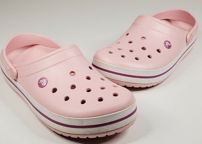 pink crocs size 12