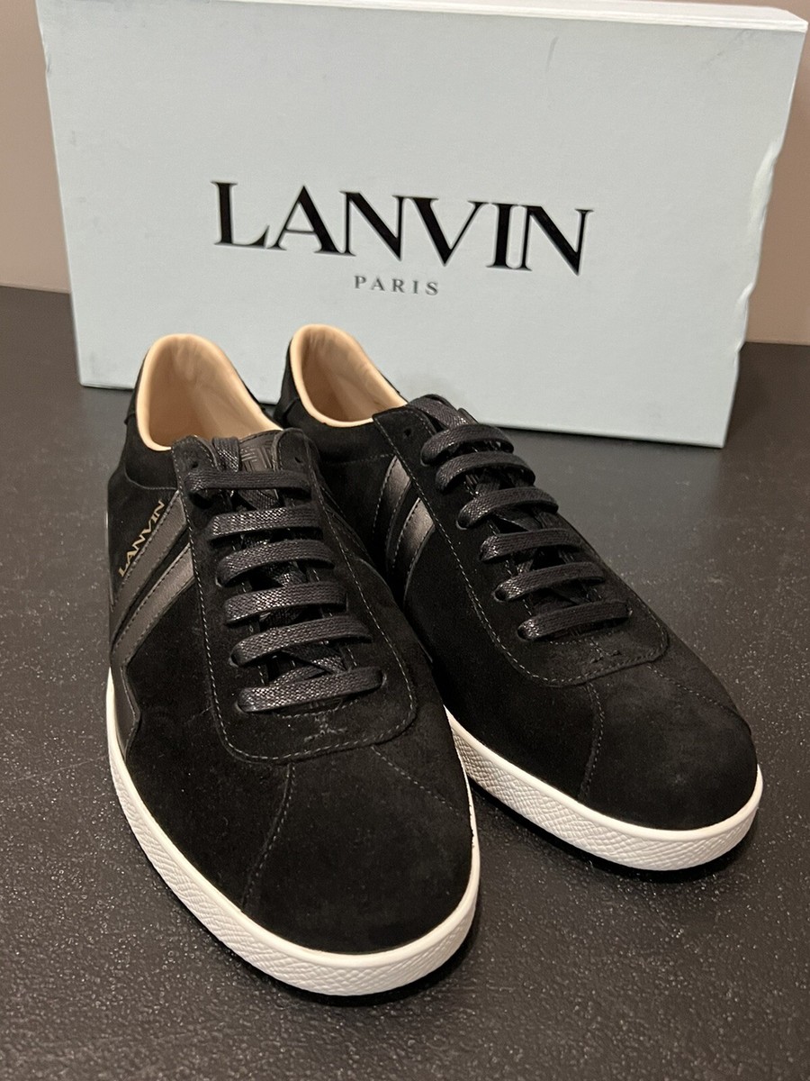Lanvin Suede Glen Sneakers Black 42 (9 US) Men $550 | eBay