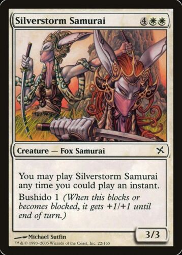 MTG 2005 SILVERSTORM SAMURAI - FOX CREATURE - MAGIC THE GATHERING CARD