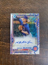 2021 Bowman Chrome Speckle Refractor 1st Auto /299 Michael McAvene #CPA-MM Cubs
