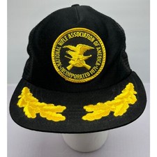 Vintage National Rifle Association Of America Snap Back Trucker Hat Made in USA