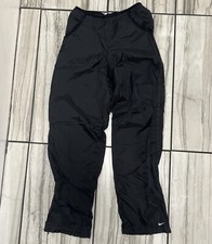 Vintage 90s Nike Womens Windbreaker Track Pants Lined Small 4-6 Ankle Zip Nylon