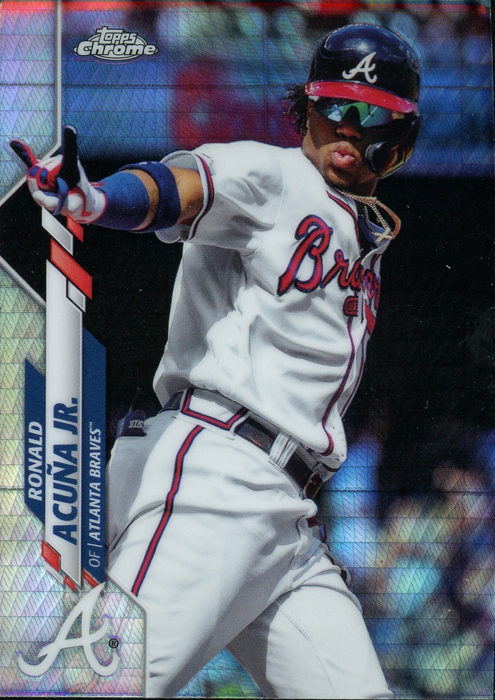 2020 Topps Chrome Ronald Acuna Jr. Prism Refractor #112