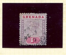 1 QV GRENADA GOOD USED STAMP (SG49)