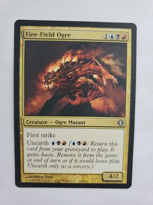MTG Magic The Gathering Card Fire-Field Ogre Creature First strike Ogre Mutant