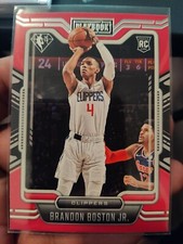 Brandon Boston Jr Panini Chronicles Red Parallel Playbook Rookie Card